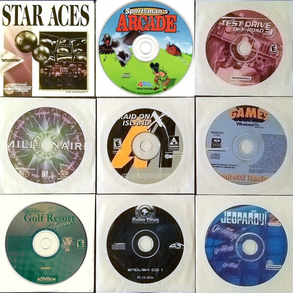 Vintage Games Lot #12 for Windows 3.1/95/98/ME/XP 1999-2000